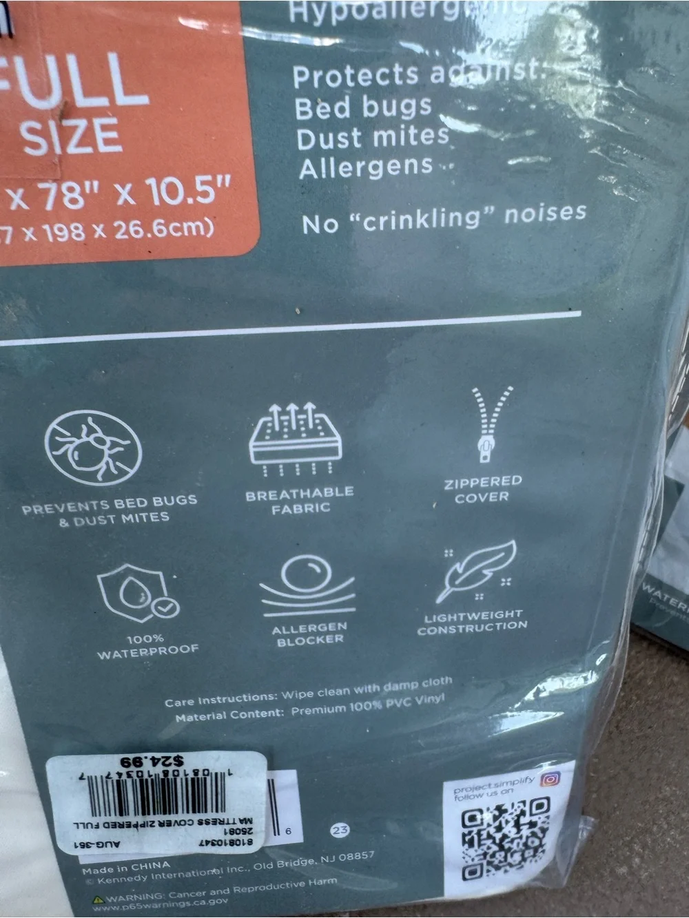 Mattress Protector - Bed Bug Waterproof Mattress Cover 3 packages All full size